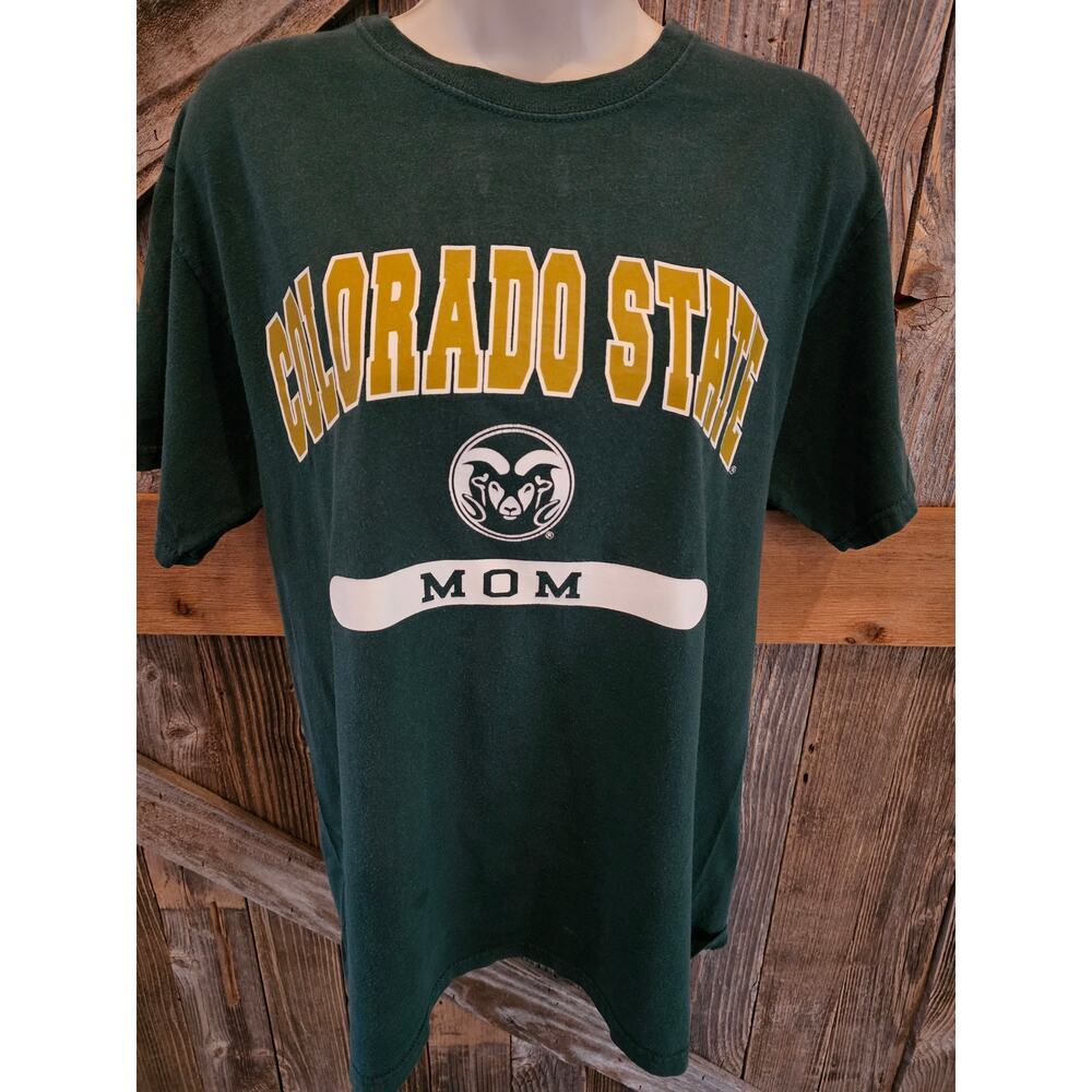 Russell Colorado state mom size medium school pride t shirt womens *FLAW*